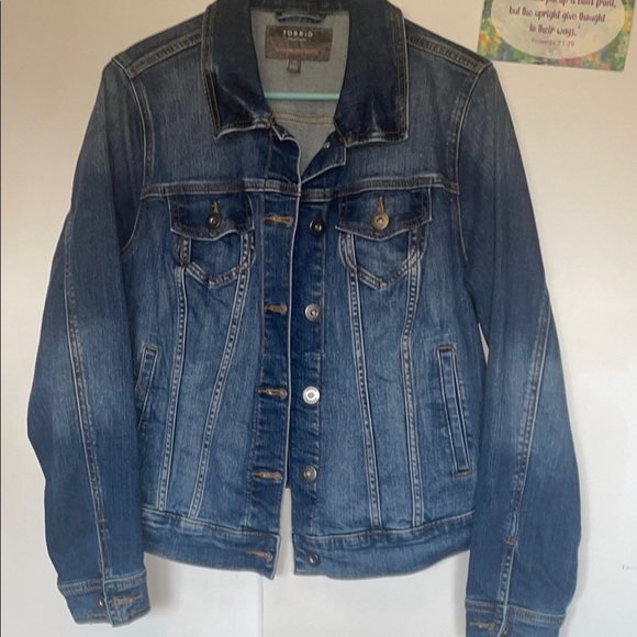 torrid Jackets & Blazers - Torrid Blue Trucker Jean Jacket Classic Style